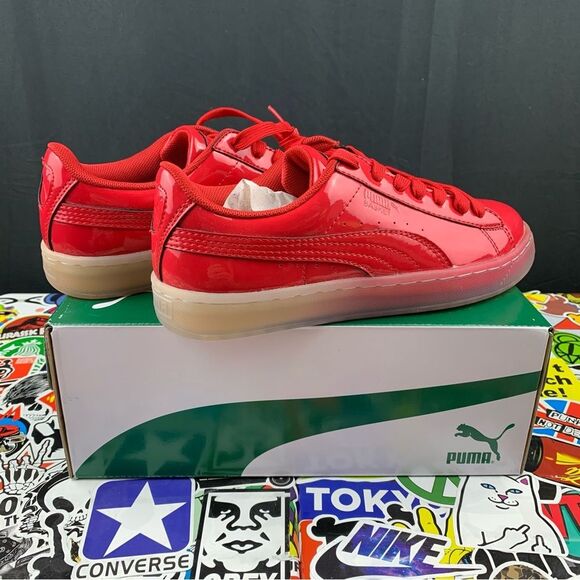 Puma Basket Red Ice Fade 5 Mens / 6.5 Womens - Picture 2 of 14